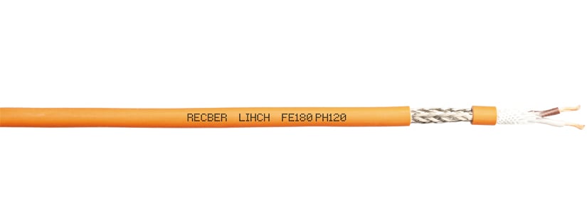 Reçber LIHCH FE180 PH120 3X0,75 Yangına Dayanıklı Kablo Halogen Free 100 Metre